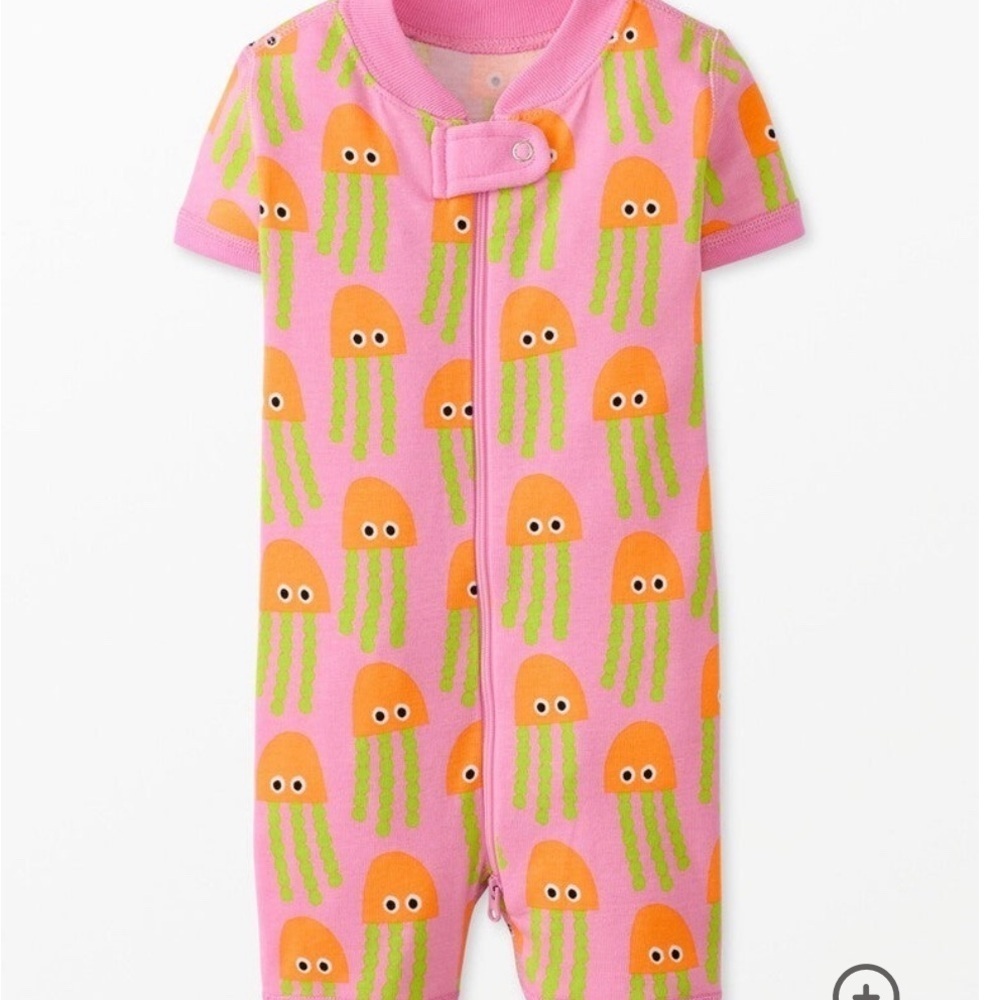 Hanna Andersson Pink Ocean Octopus Print Bodysuit